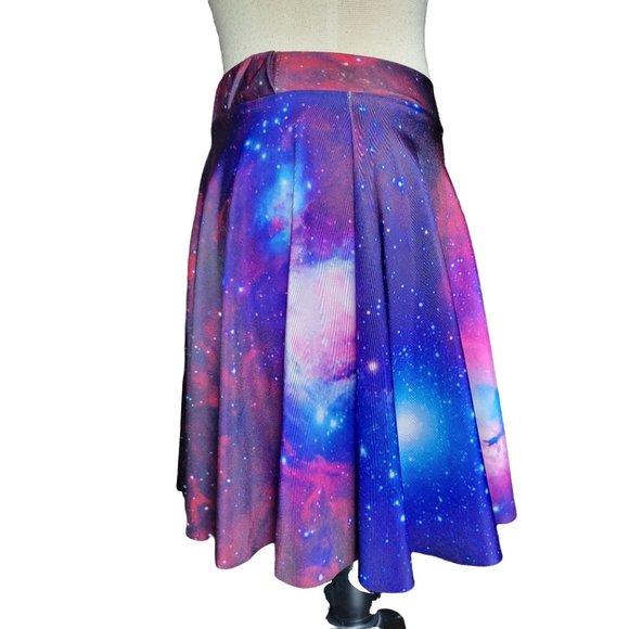 Galaxy Skater Womans Medium Skater Flip holographic Skirt Pull Over Star Celesti - Picture 4 of 11